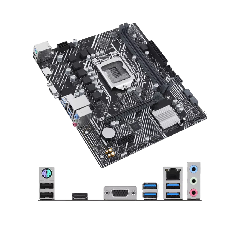 Tarjeta Madre Intel Asus Prime H510M-K R2.0 - LGA1200, Intel H510, 2x DDR4  2933MHz, PCI-Express 4.0, VGA, HDMI, USB 3.2, M.2, SATA 6Gb/s, Gigabit LAN.  